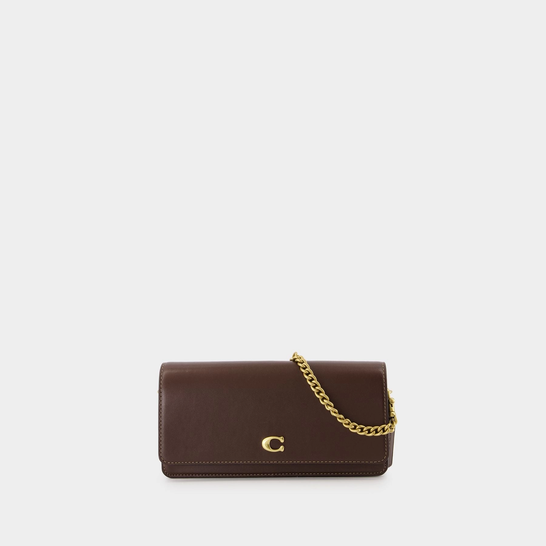 Essential Long Crossbody - Coach - Leather - Brown