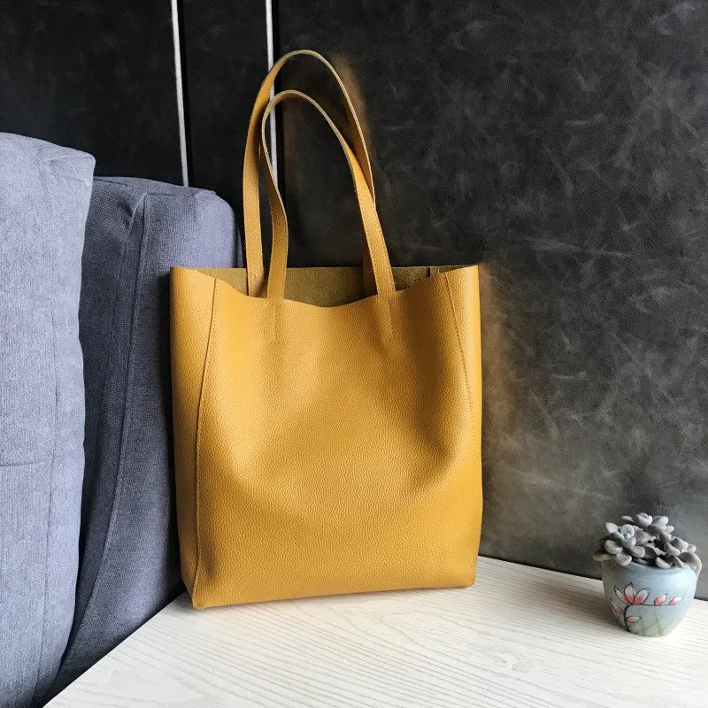 Fashion Womens Silver Leather Oversize Tote Bags Silver Shoulder Tote Bag Handbag Tote For Women
