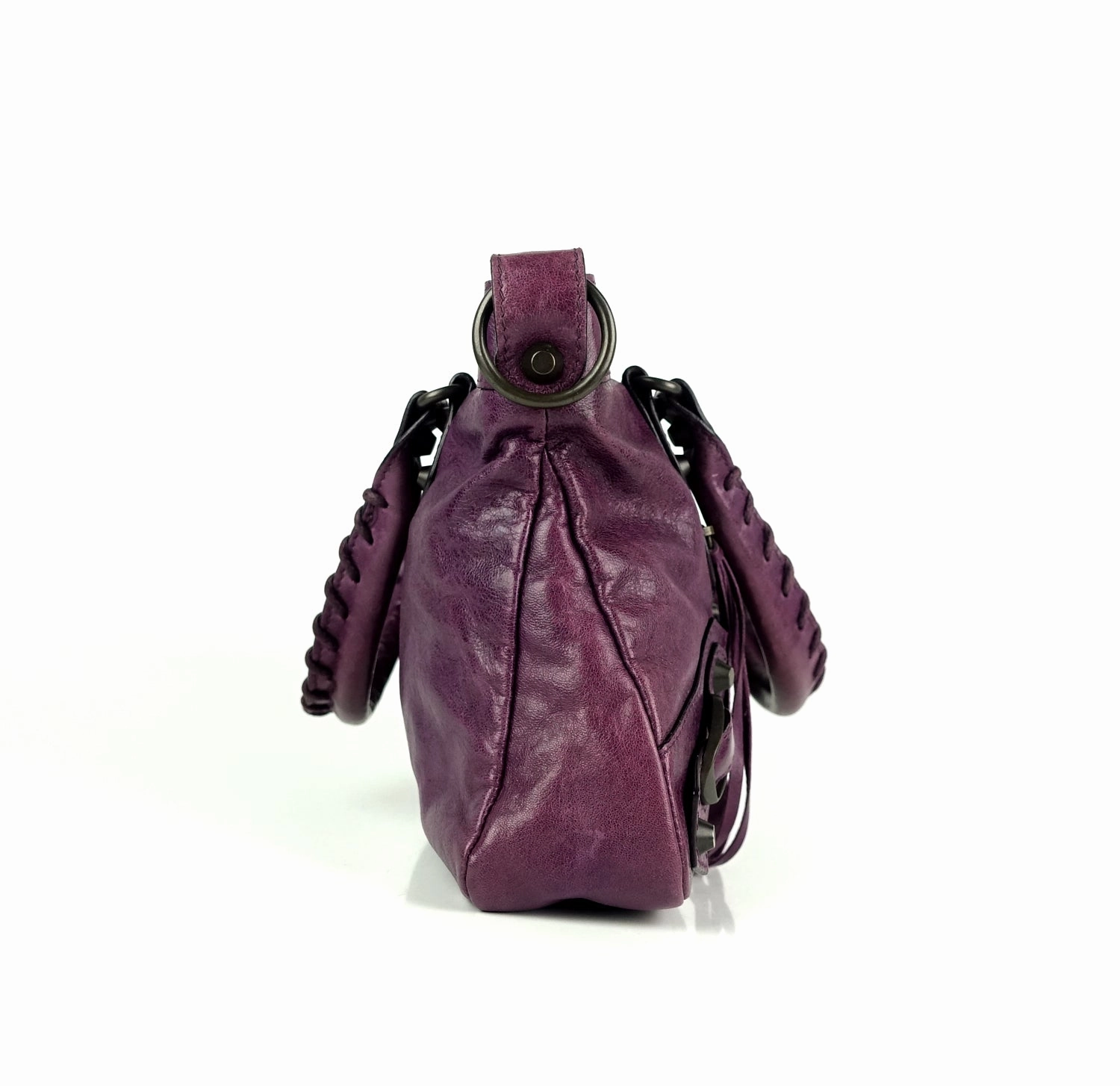 First Classic Studs Agneau Leather City Bag