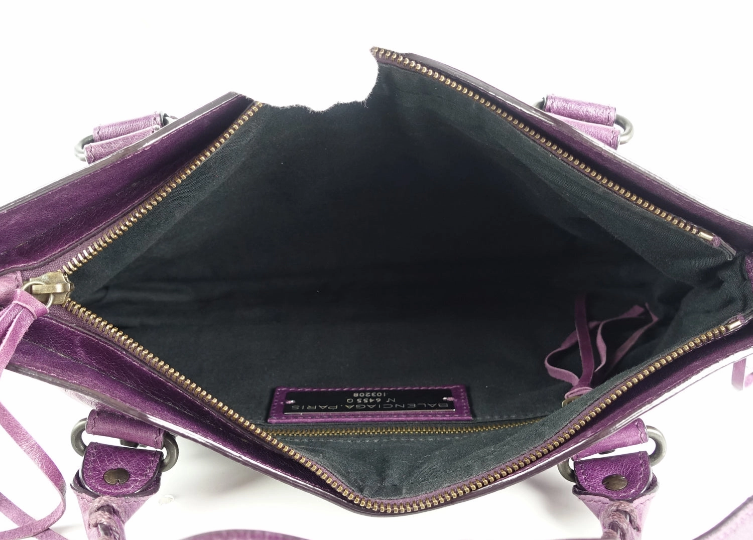 First Classic Studs Agneau Leather City Bag