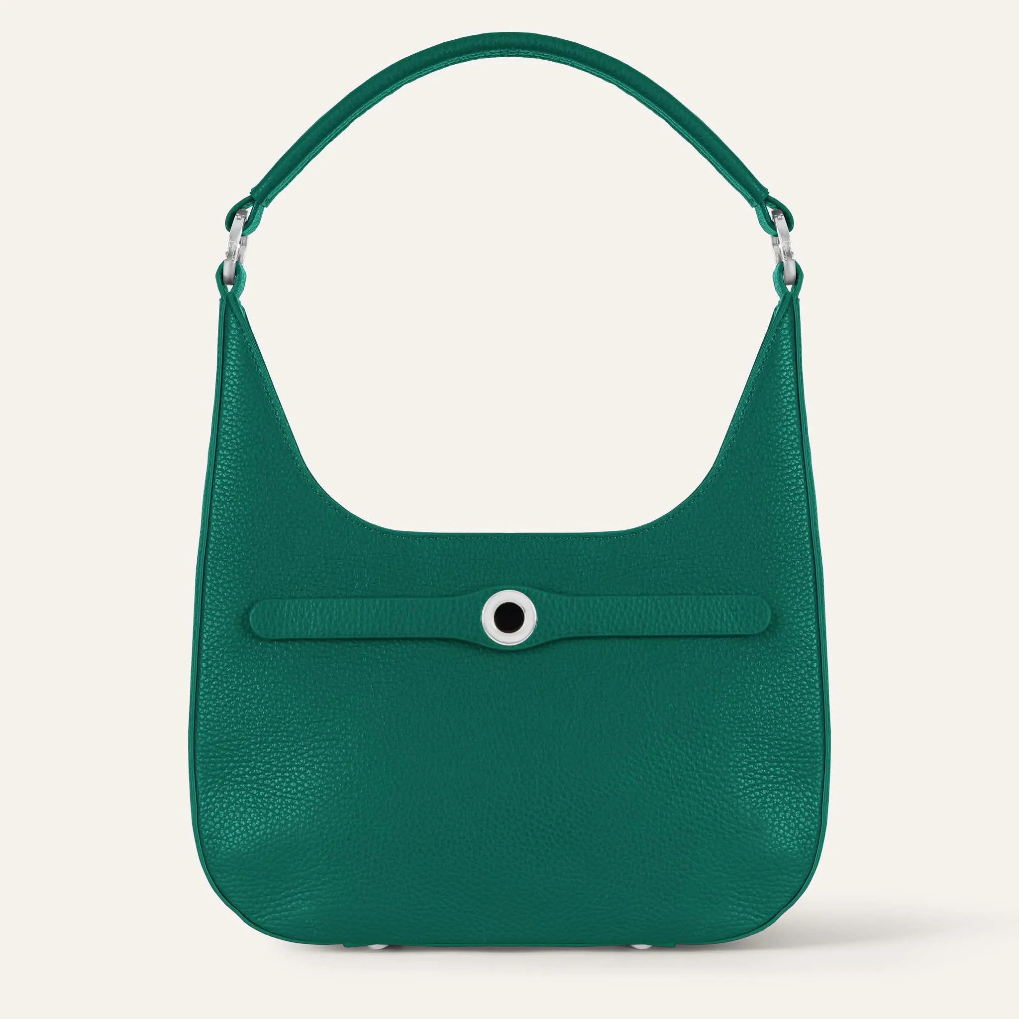 Florence Shoulder Bag | Evergreen with Silver hardware