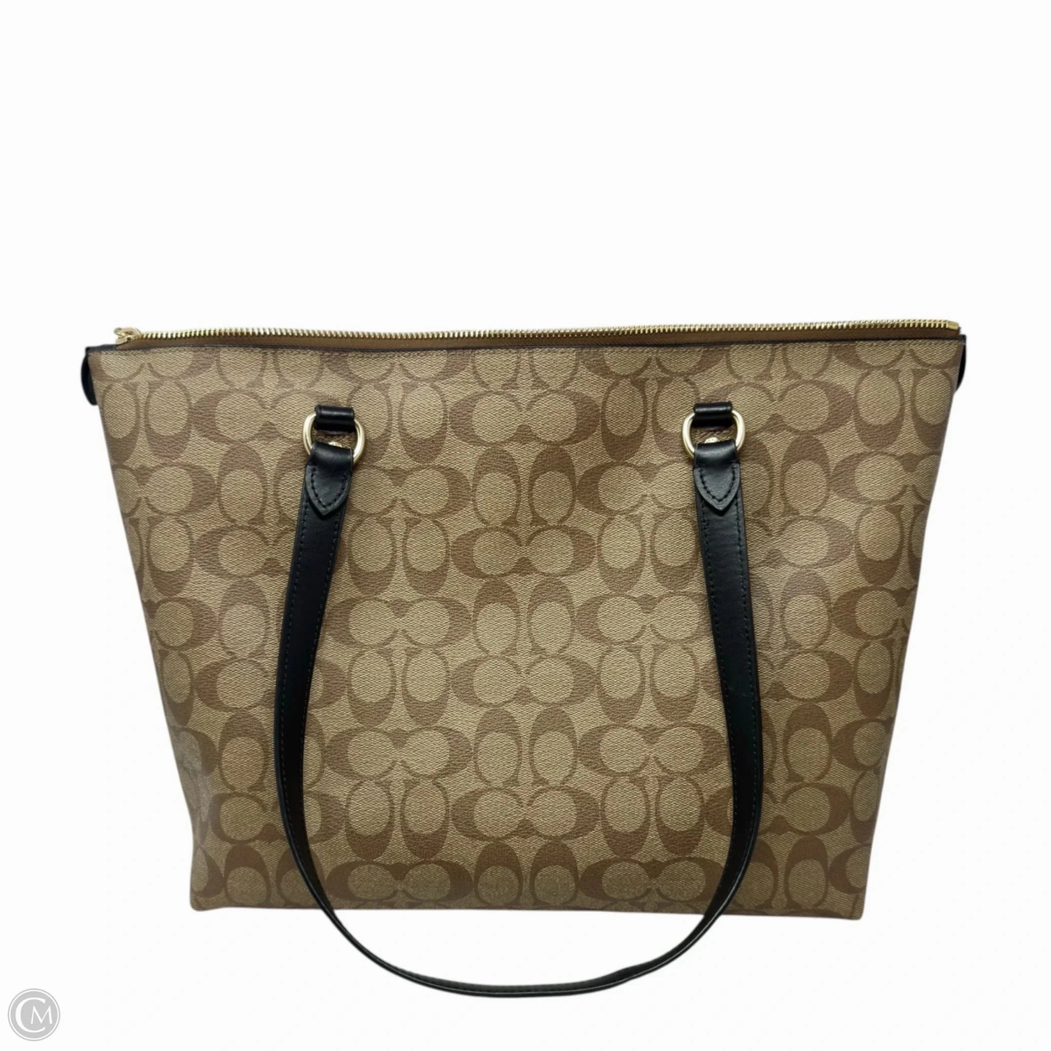 Gallery Tote In Signature Canvas Designer By Coach, Size: Medium