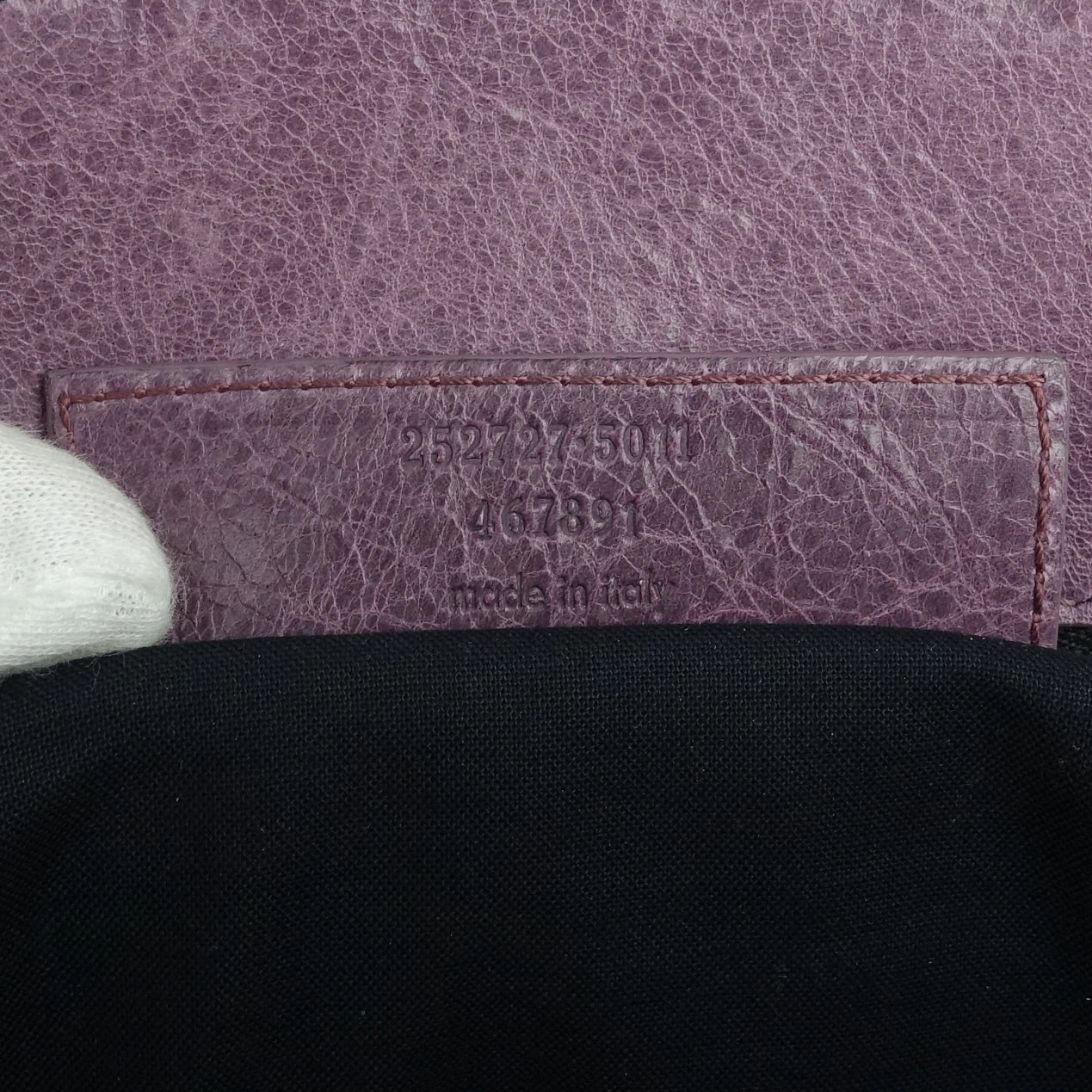 Giant Stitch Agneau Leather Bag