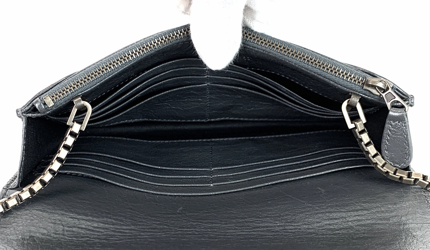 Giant Studs Wallet on Chain Leather Bag