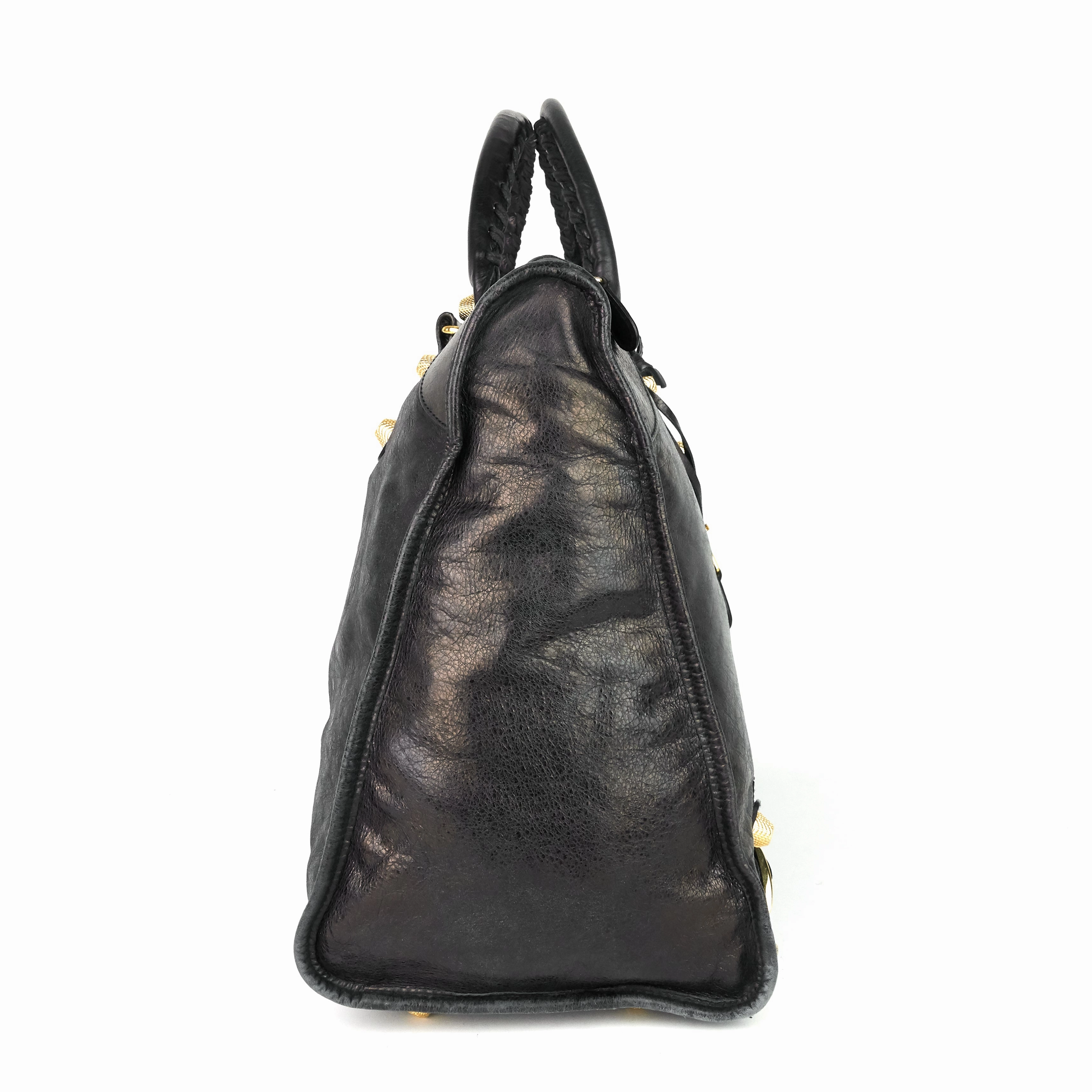 Giant Weekender Distressed Agneau Leather Bag