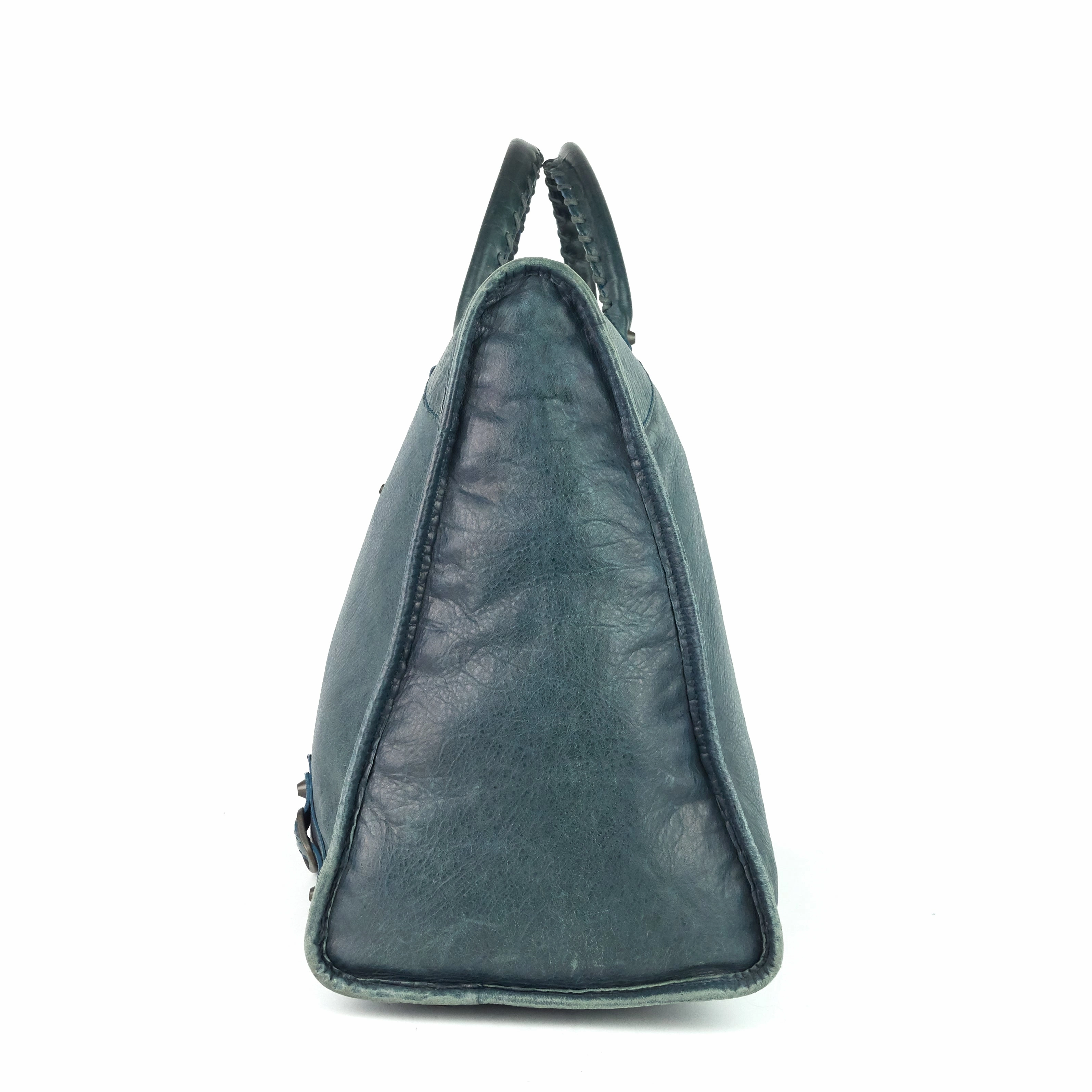 Giant Weekender Distressed Agneau Leather Bag
