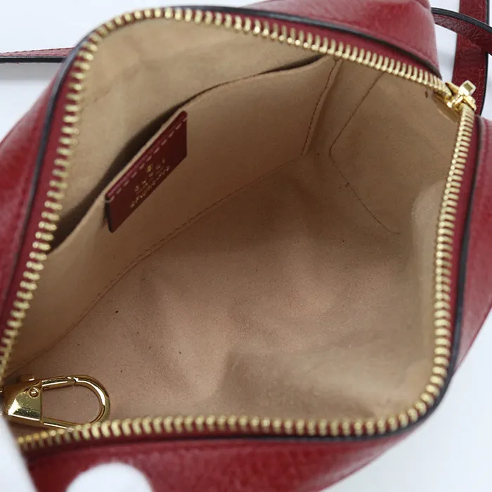 GUCCI 647784 Shoulder Bag Doraemon collaboration Mini bag pochette crossbody GG Supreme Canvas,leather beige Women