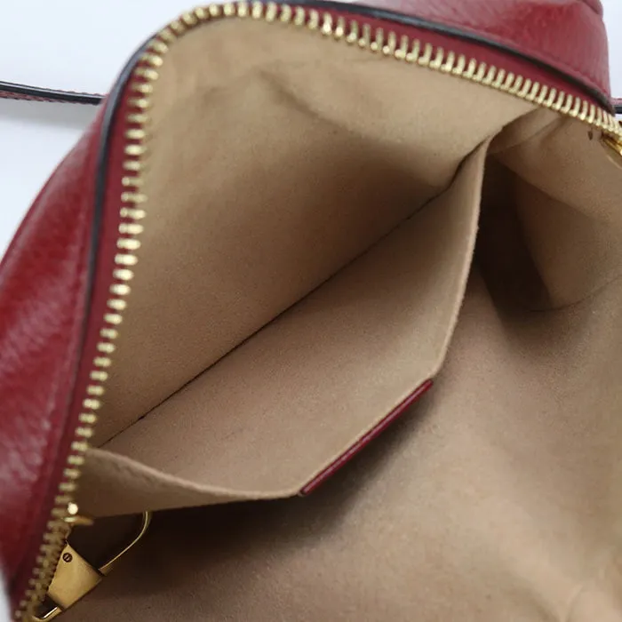 GUCCI 647784 Shoulder Bag Doraemon collaboration Mini bag pochette crossbody GG Supreme Canvas,leather beige Women