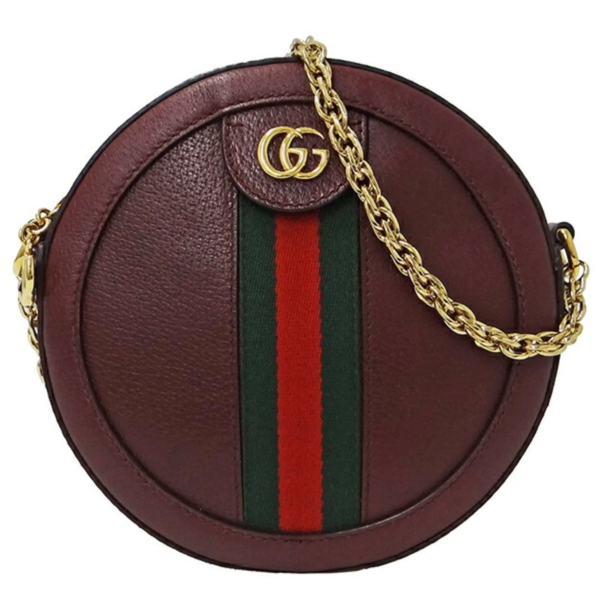 GUCCI Bag Women's Ophidia Shoulder Leather Bordeaux 550618 Chain