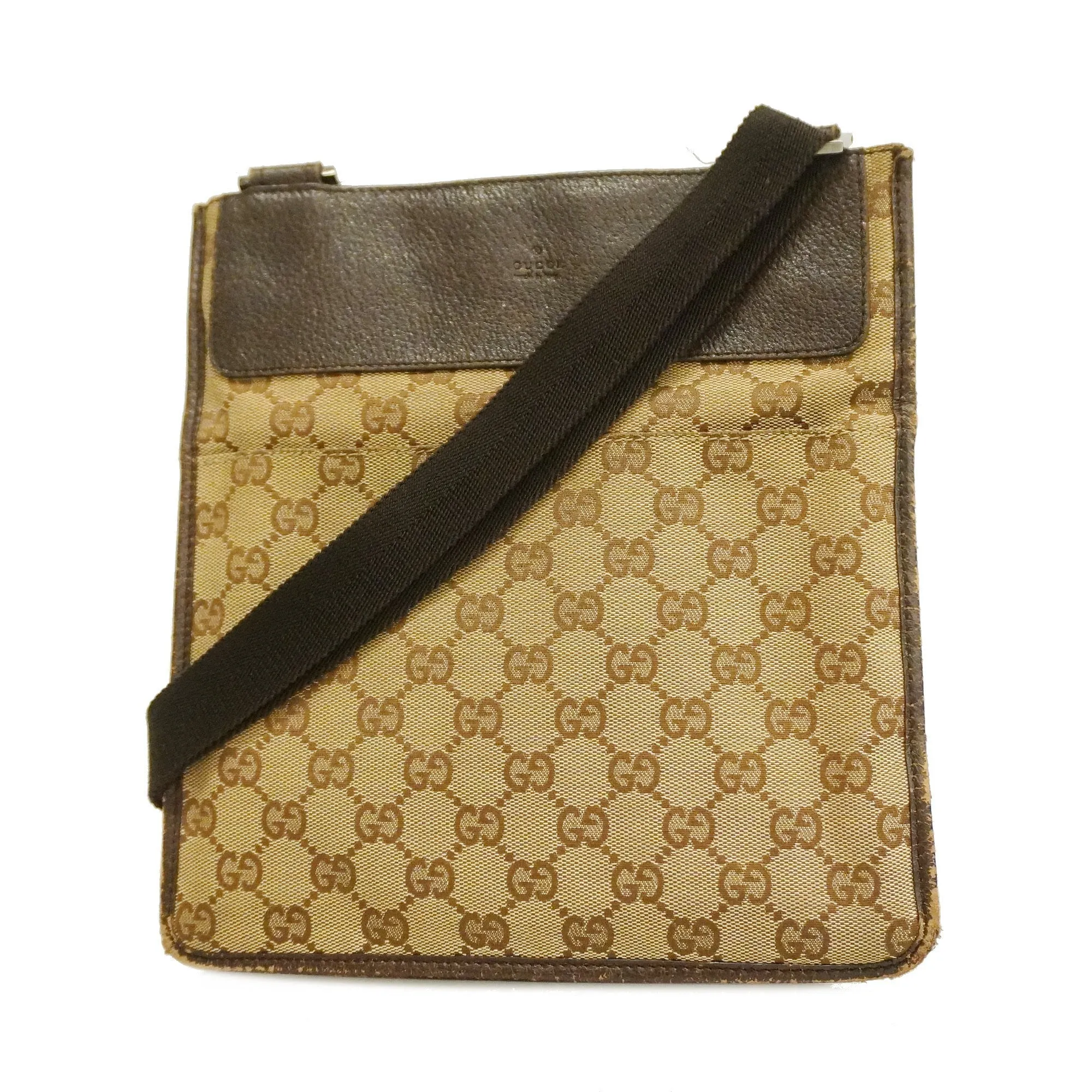 Gucci  GG Canvas 27639 Women's GG Canvas Shoulder Bag Beige,Brown