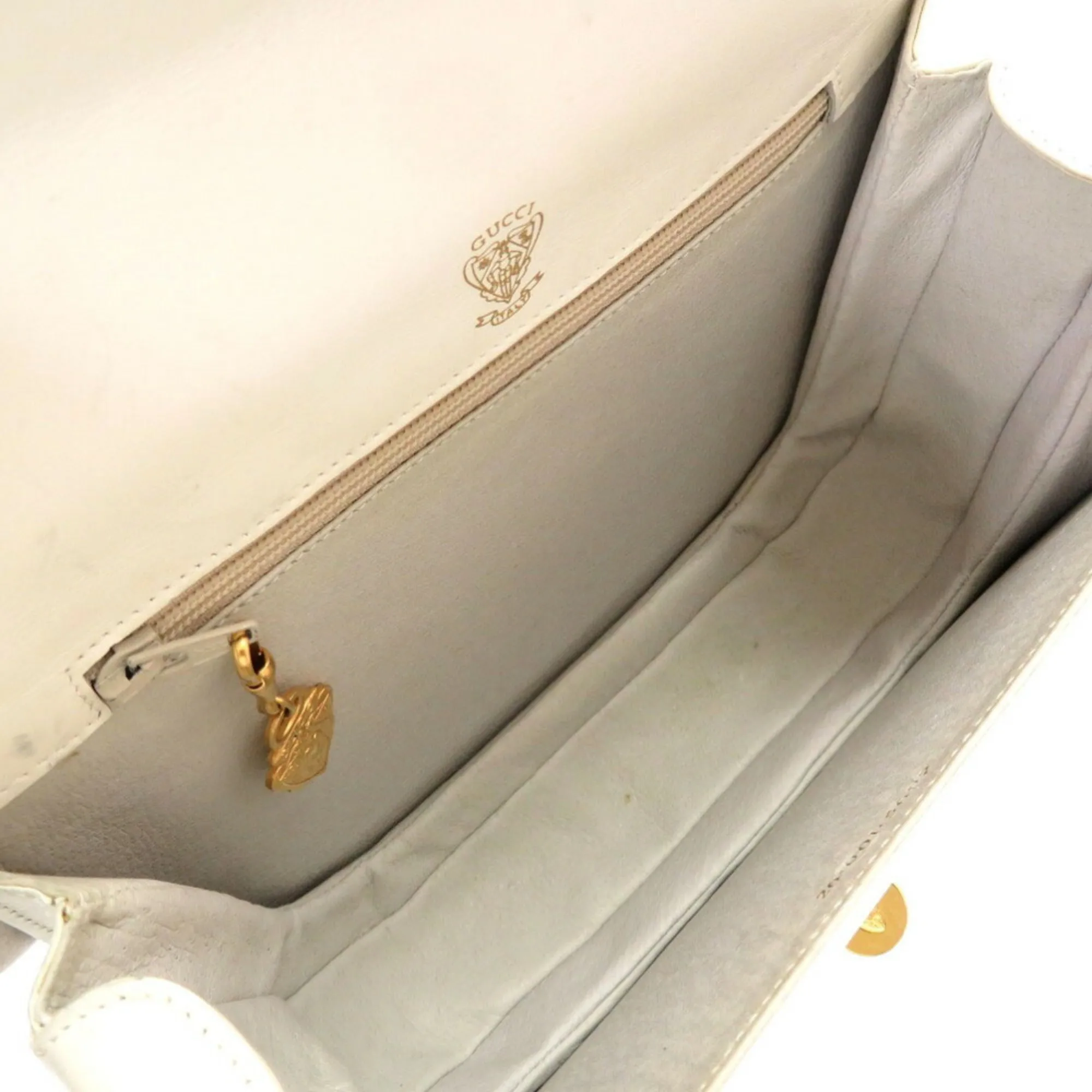 Gucci GG pattern leather white navy bicolor 26 001 5692 shoulder bag blue 0028 GUCCI