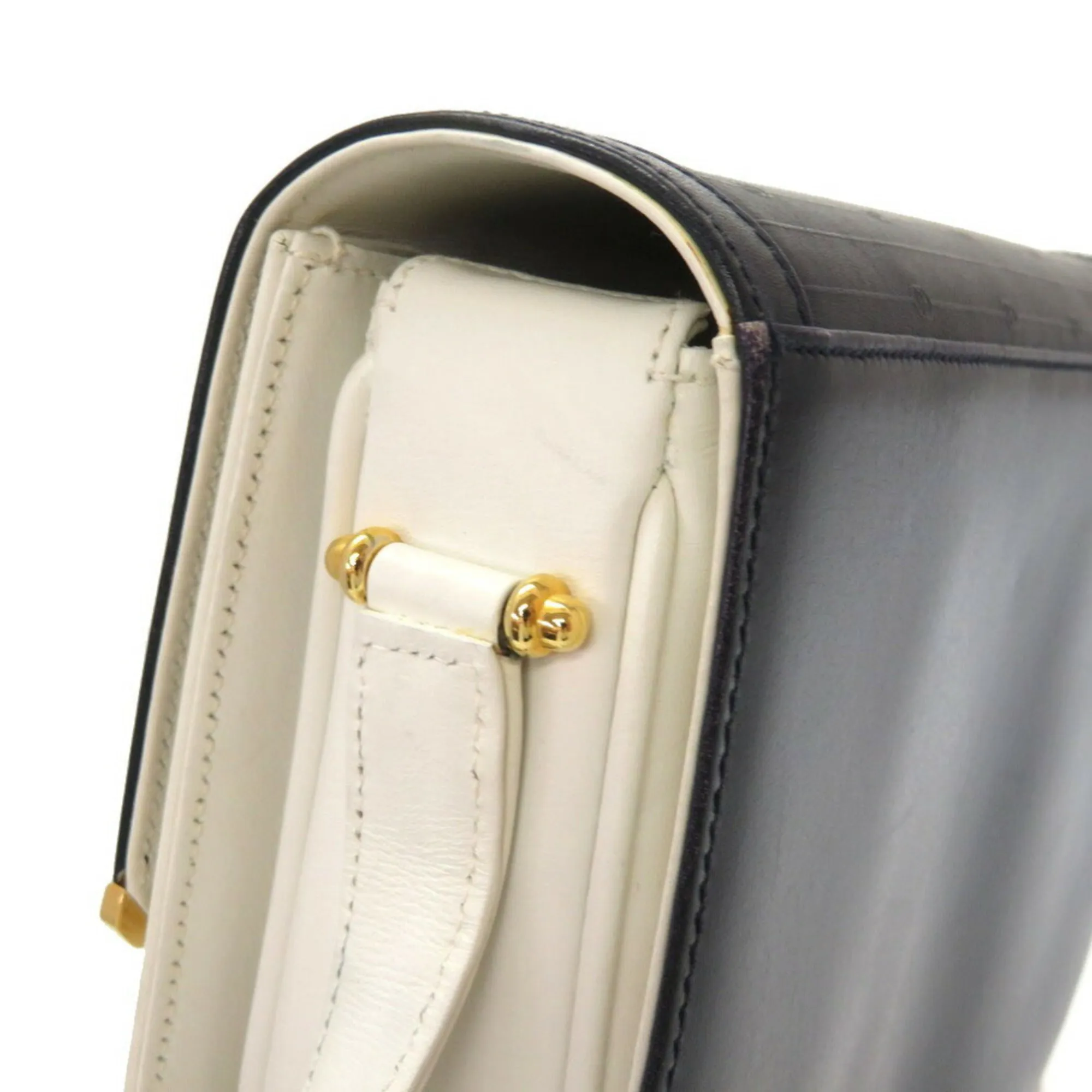 Gucci GG pattern leather white navy bicolor 26 001 5692 shoulder bag blue 0028 GUCCI