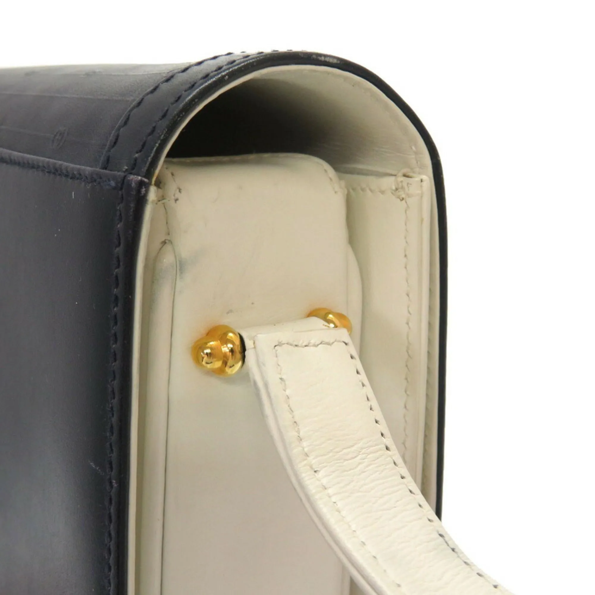 Gucci GG pattern leather white navy bicolor 26 001 5692 shoulder bag blue 0028 GUCCI