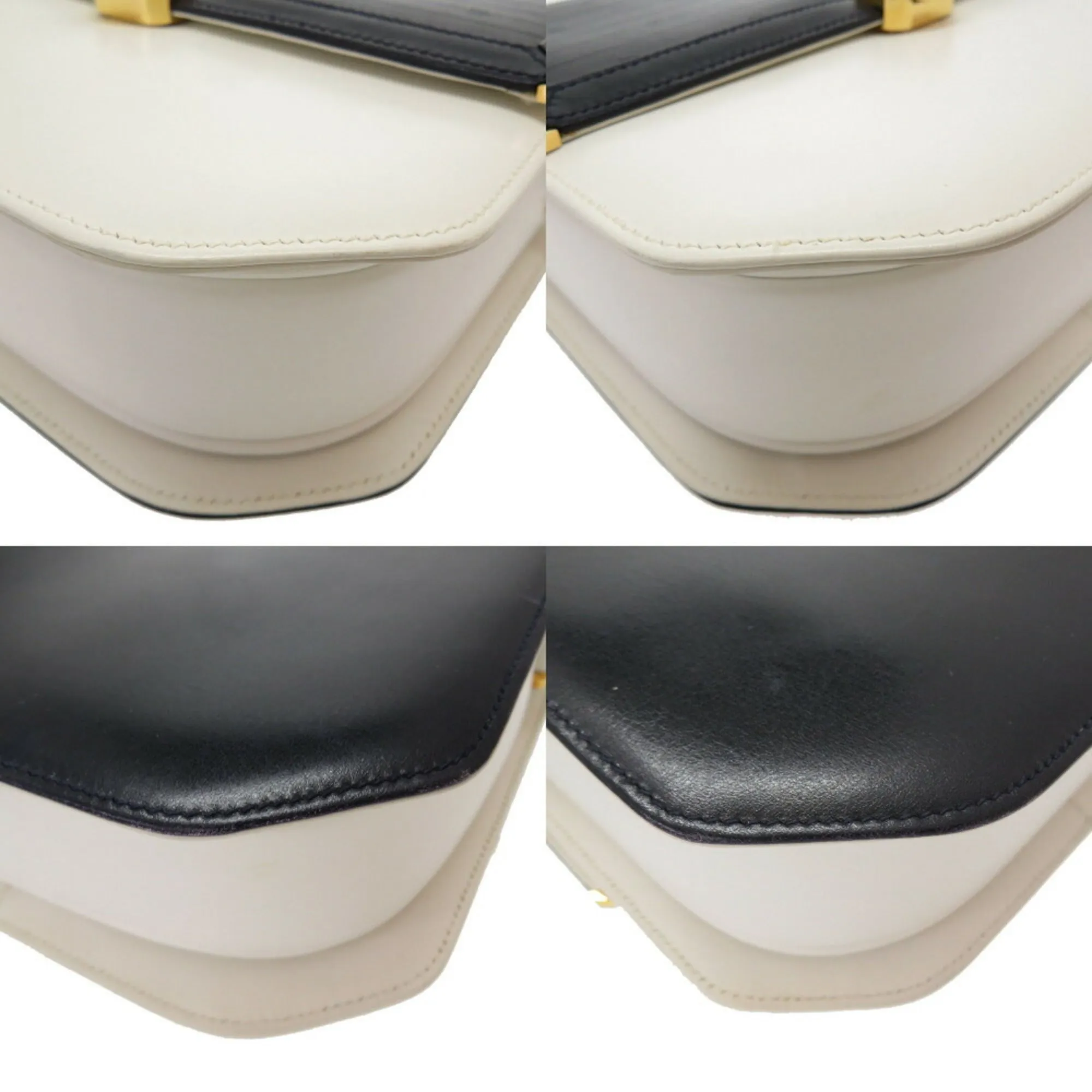 Gucci GG pattern leather white navy bicolor 26 001 5692 shoulder bag blue 0028 GUCCI