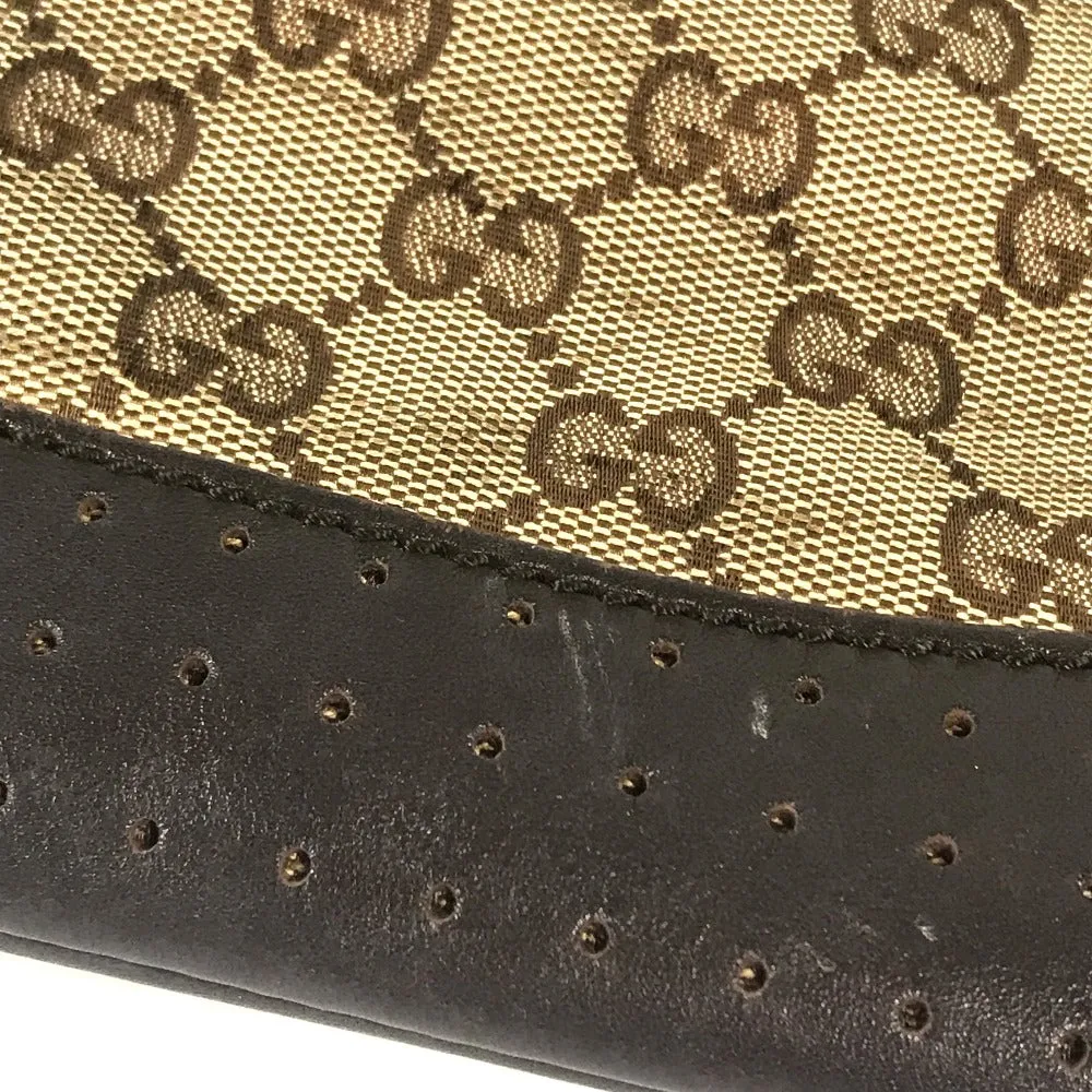 GUCCI Shoulder Bag 145857 GG canvas / leather beige GG