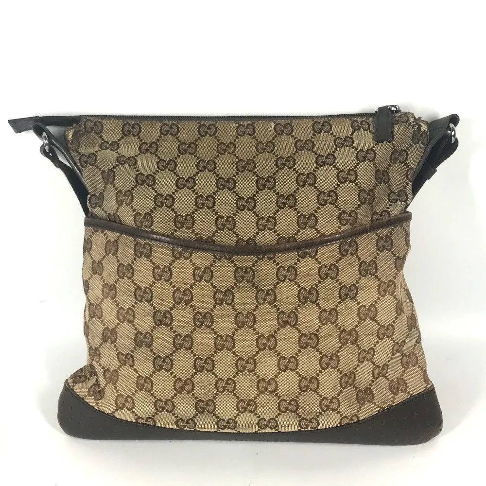 GUCCI Shoulder Bag 145857 GG canvas / leather beige GG