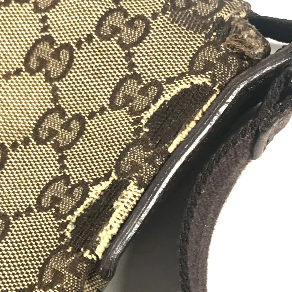 GUCCI Shoulder Bag 145857 GG canvas / leather beige GG