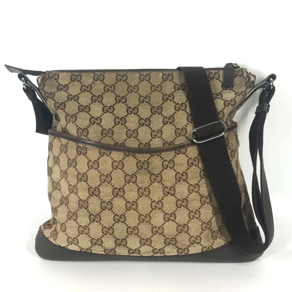 GUCCI Shoulder Bag 145857 GG canvas / leather beige GG