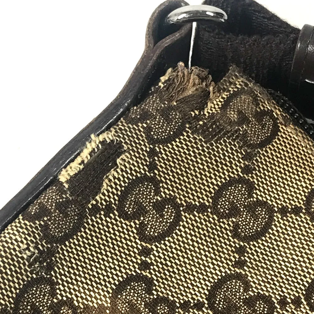 GUCCI Shoulder Bag 145857 GG canvas / leather beige GG
