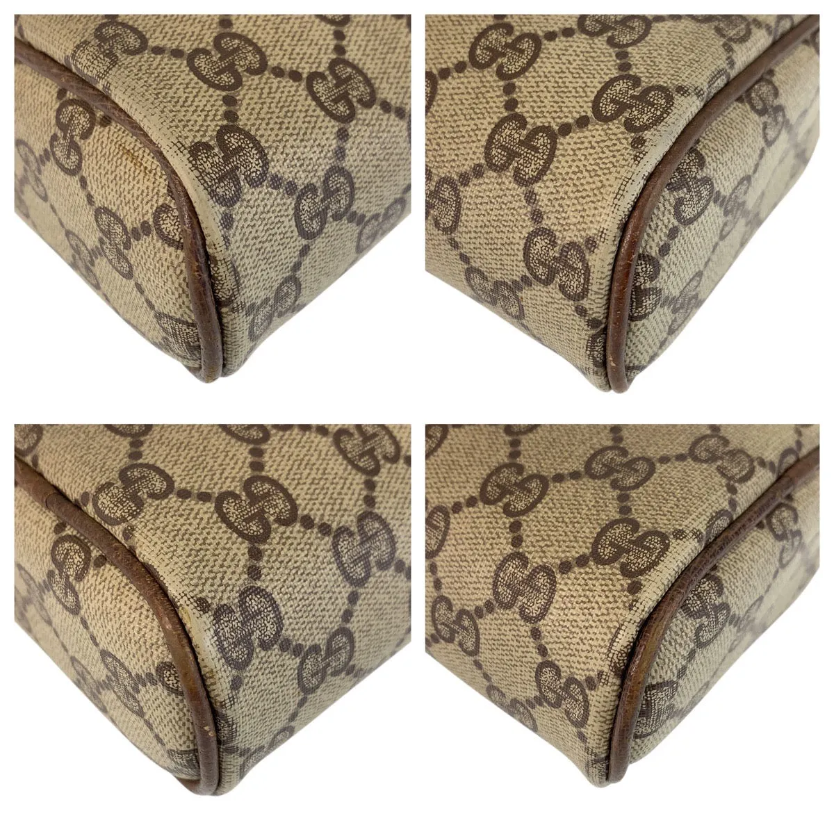 GUCCI Shoulder Bag 41 004 4465 GG Supreme Canvas beige Sherry Line Old Gucci