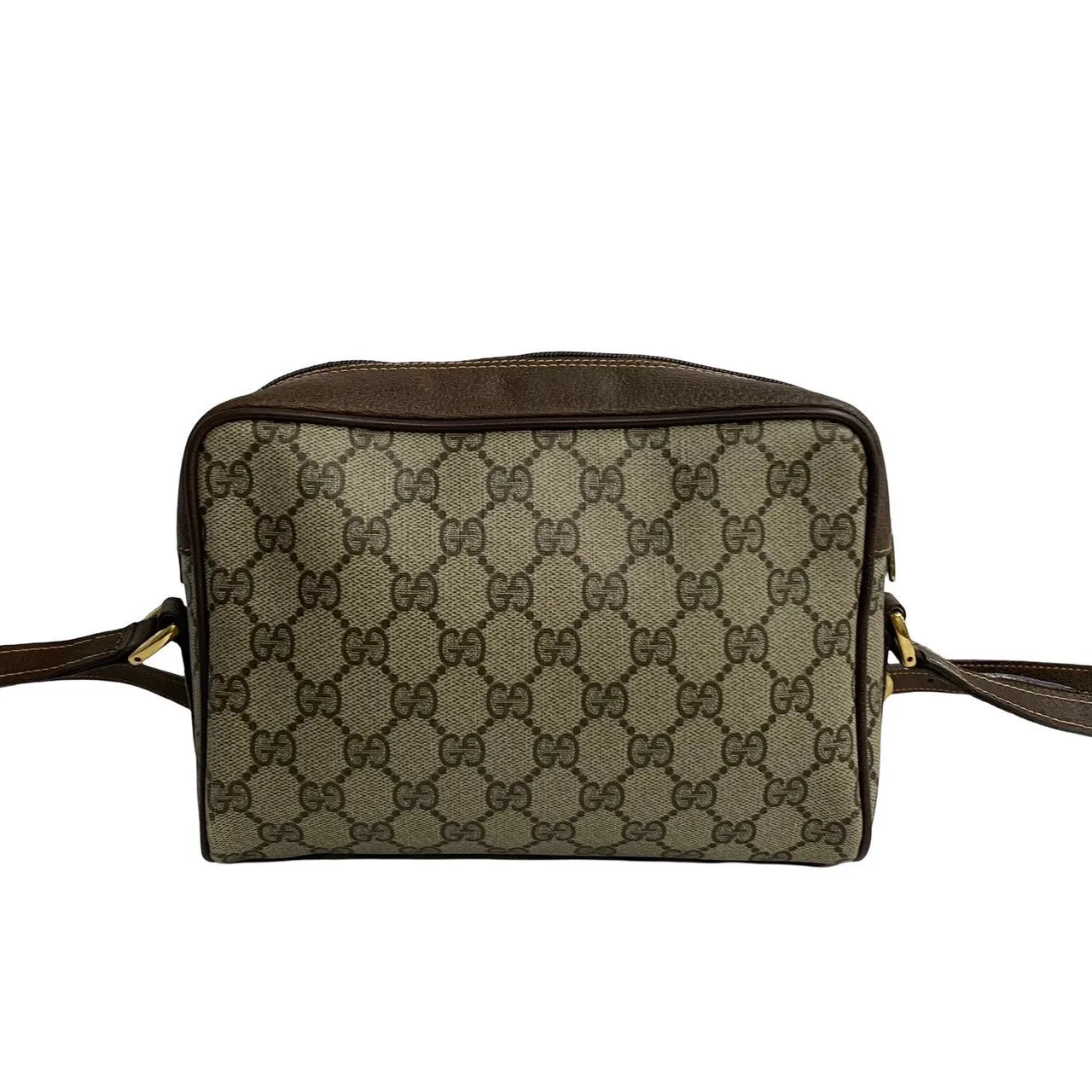 GUCCI Shoulder Bag leather Brown Sherry line