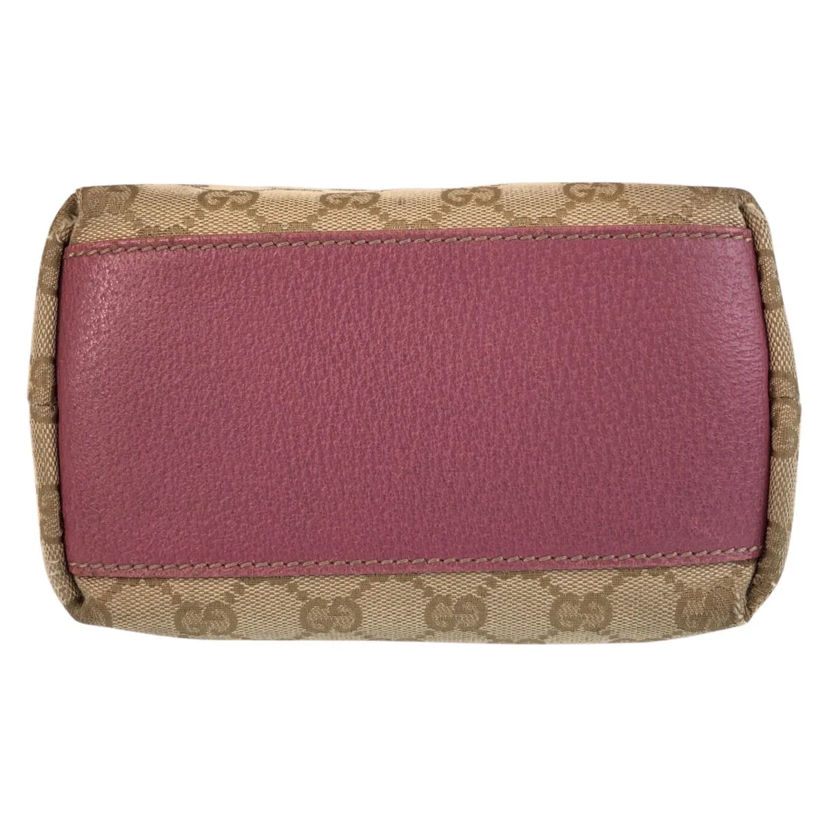 GUCCI Tote Bag 153361 GG canvas, leather Beige Pink Gold Metal Tote Bag Shoulder Bag Women Used