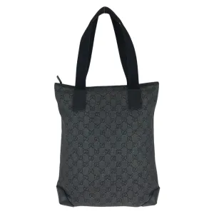 GUCCI Tote Bag 28892 GG canvas, leather Black black Tote Bag Shoulder Bag Women Used