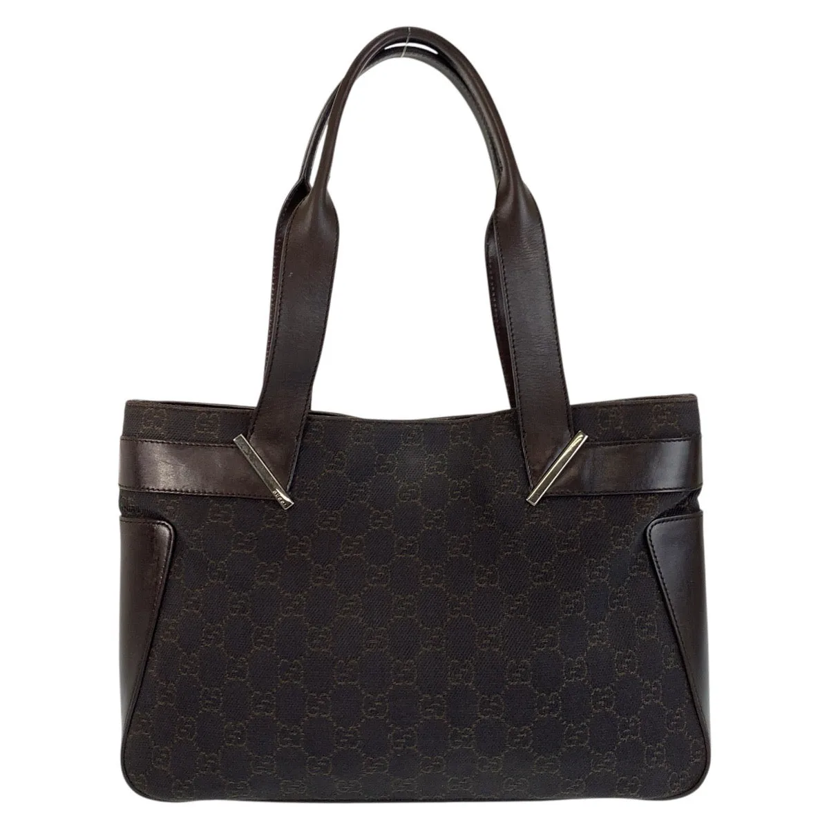 GUCCI Tote Bag 73983 GG canvas, leather Brown Tote Bag Shoulder Bag Women Used