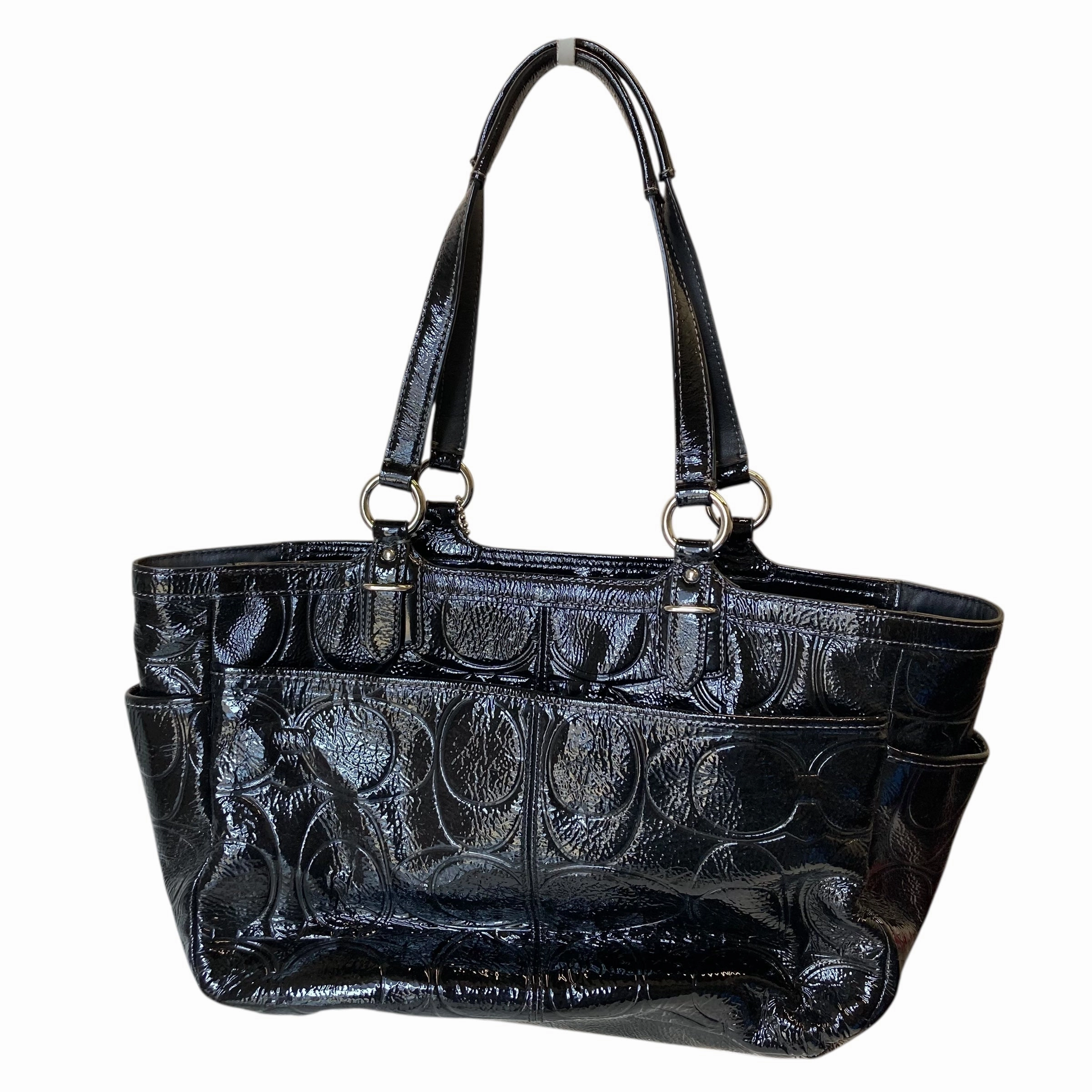 Handbag Designer By Coach In Black, Size:Large