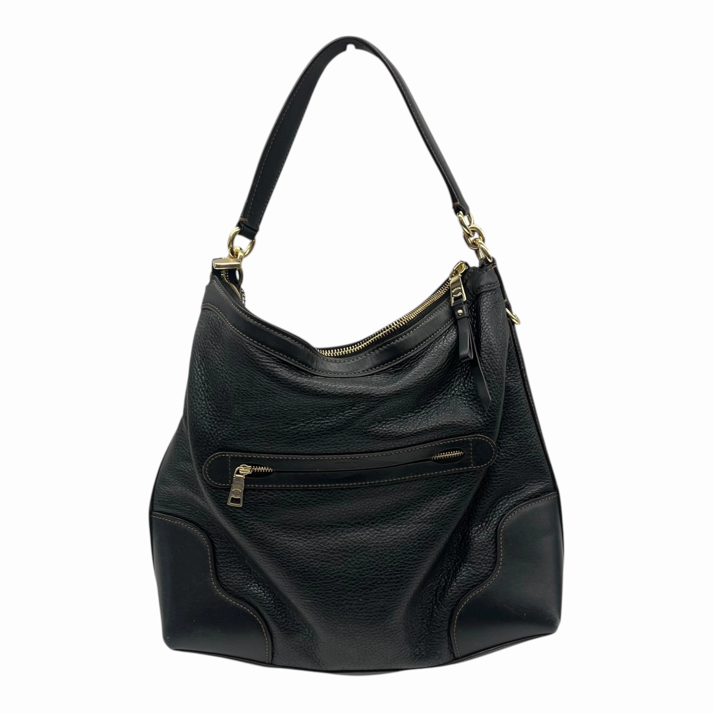 Handbag Designer By Coach In Black, Size:Large