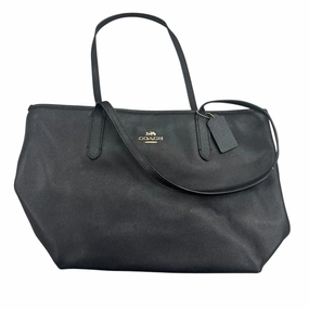Handbag Designer By Coach In Black, Size:Medium