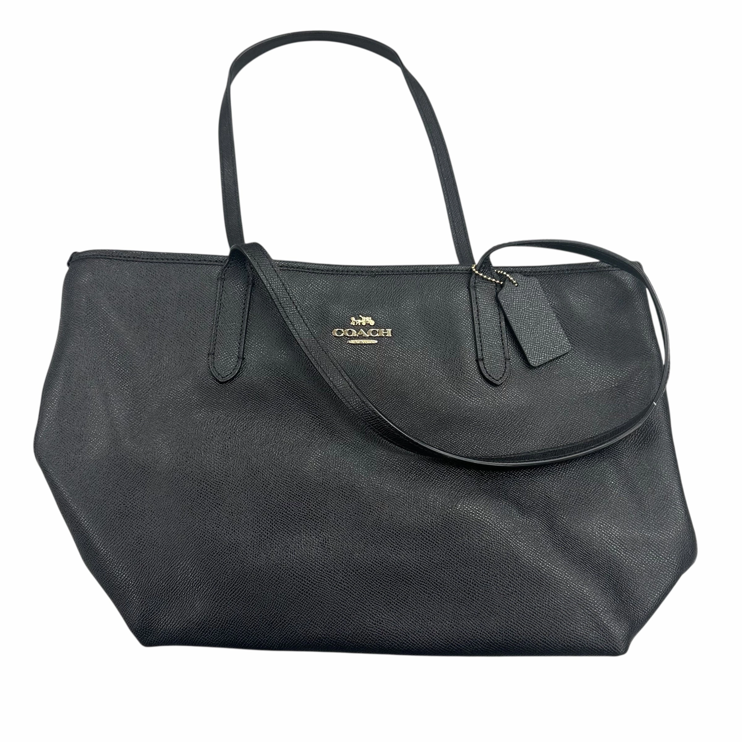 Handbag Designer By Coach In Black, Size:Medium