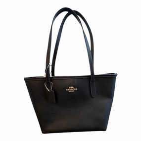 Handbag Designer By Coach In Black, Size:Small