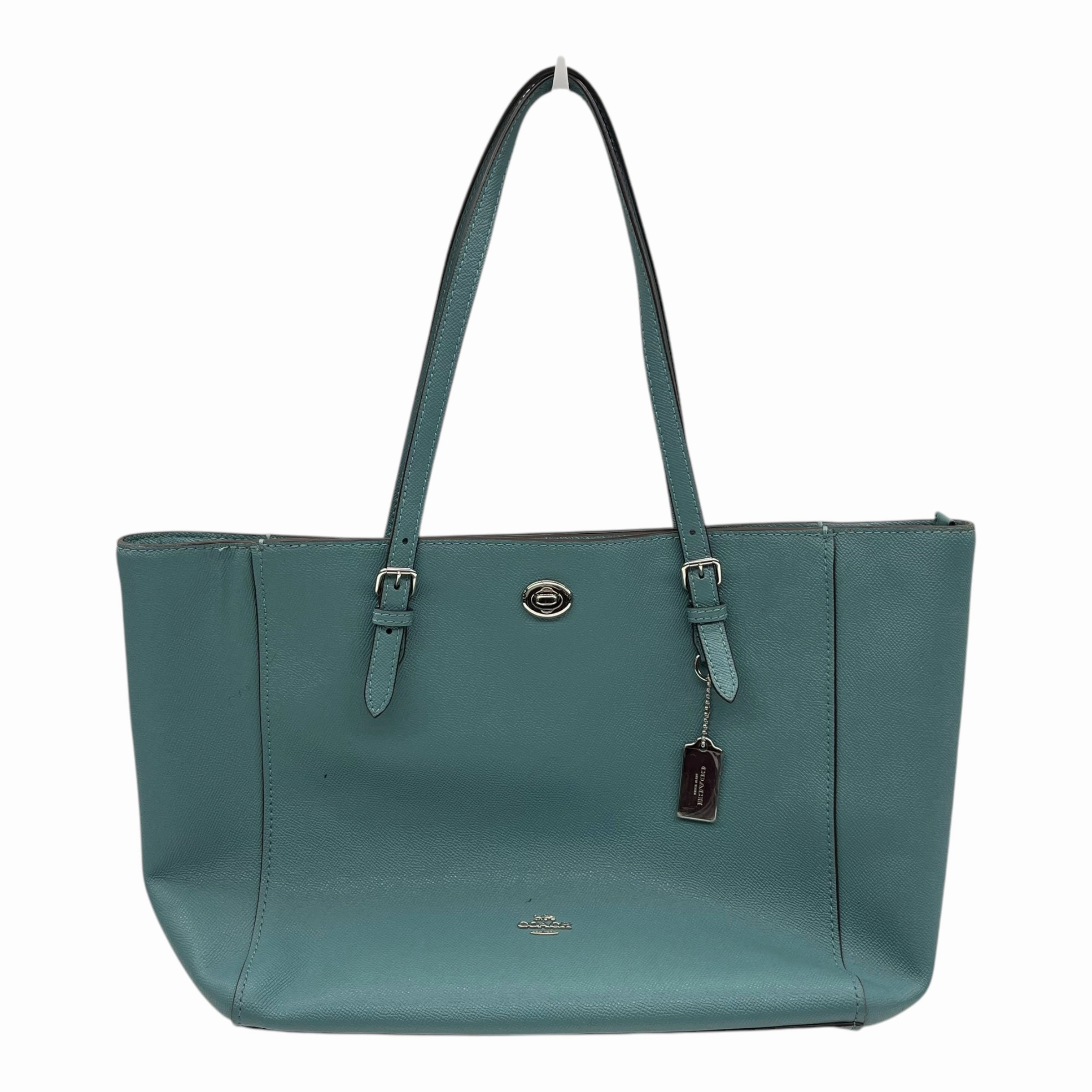 Handbag Designer By Coach In Blue, Size:Large