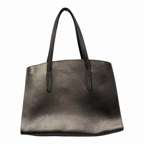 Handbag Designer By Coach In Bronze, Size:Medium
