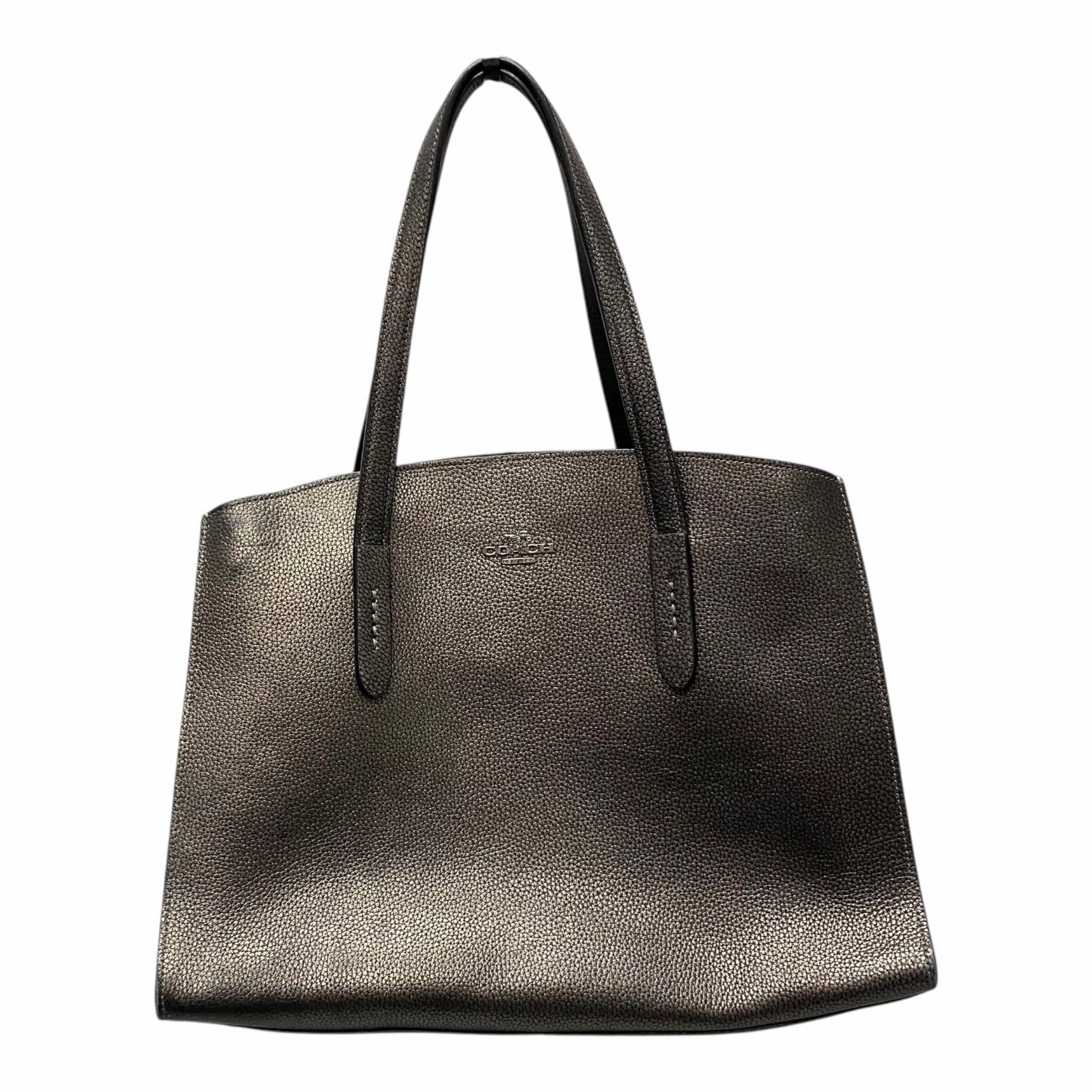Handbag Designer By Coach In Bronze, Size:Medium