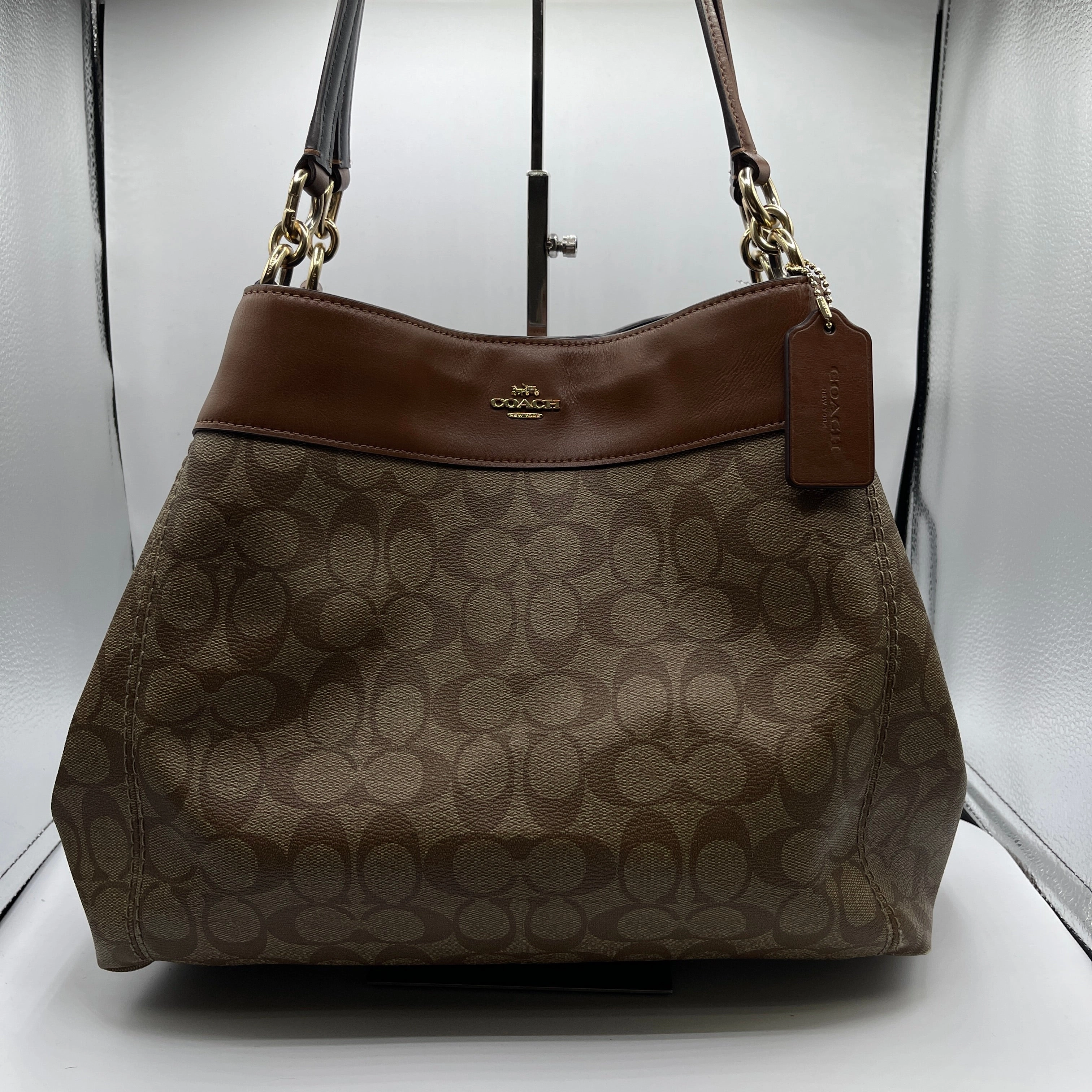 HANDBAG DESIGNER by COACH In BROWN, Size: LARGE