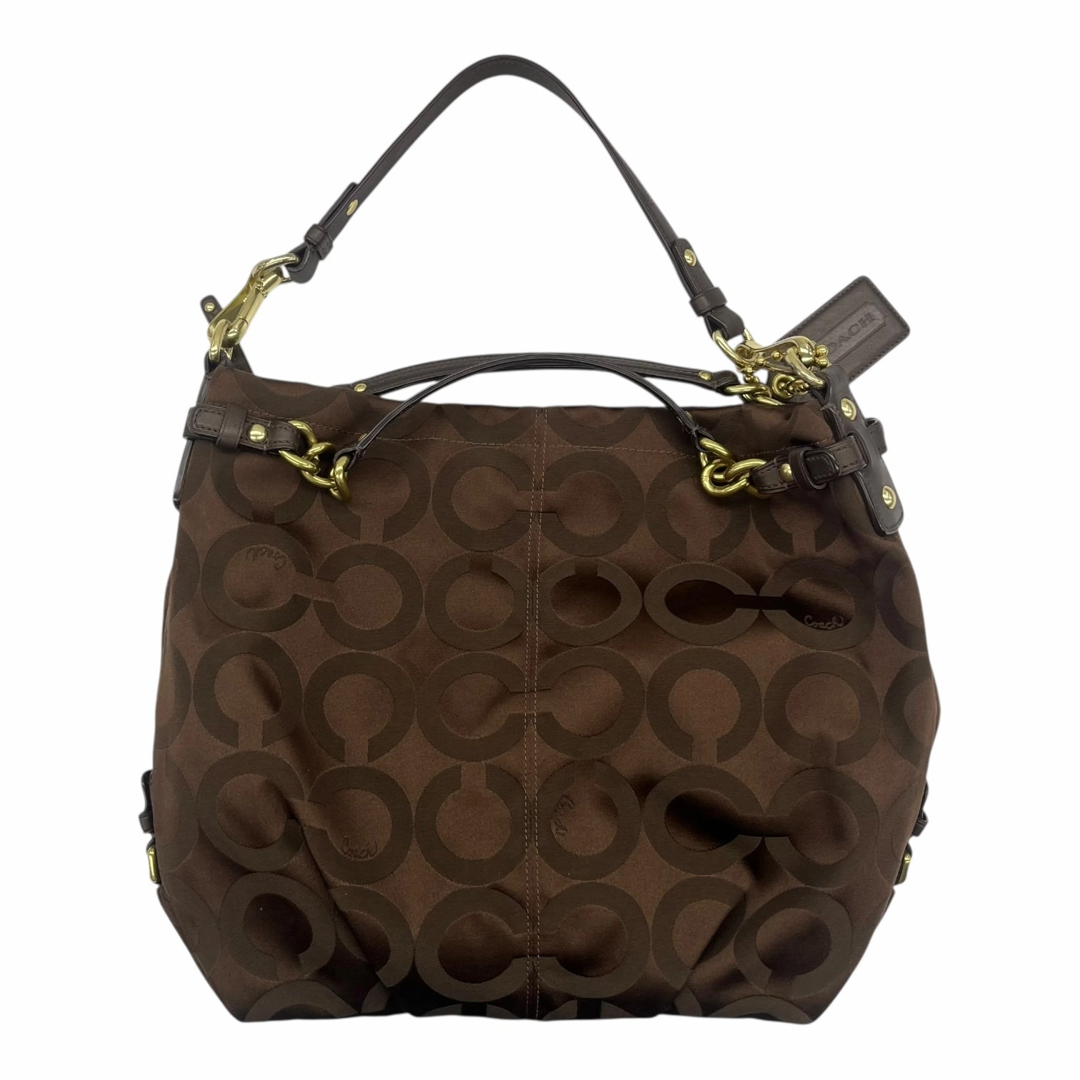 Handbag Designer By Coach In Brown, Size:Medium