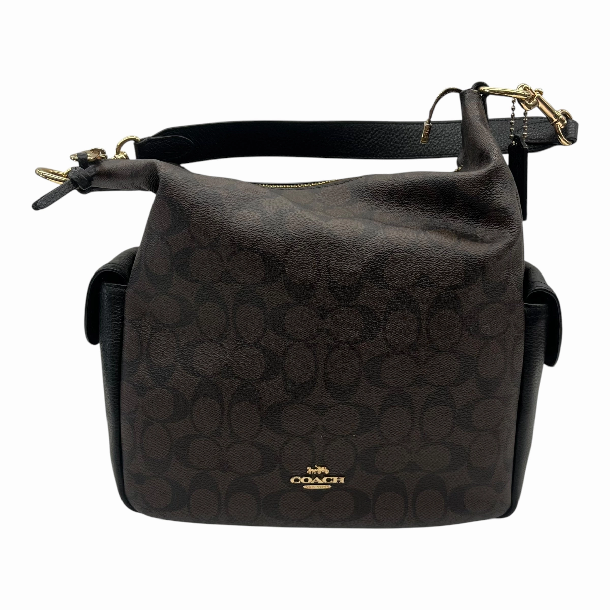 Handbag Designer By Coach In Brown, Size:Medium