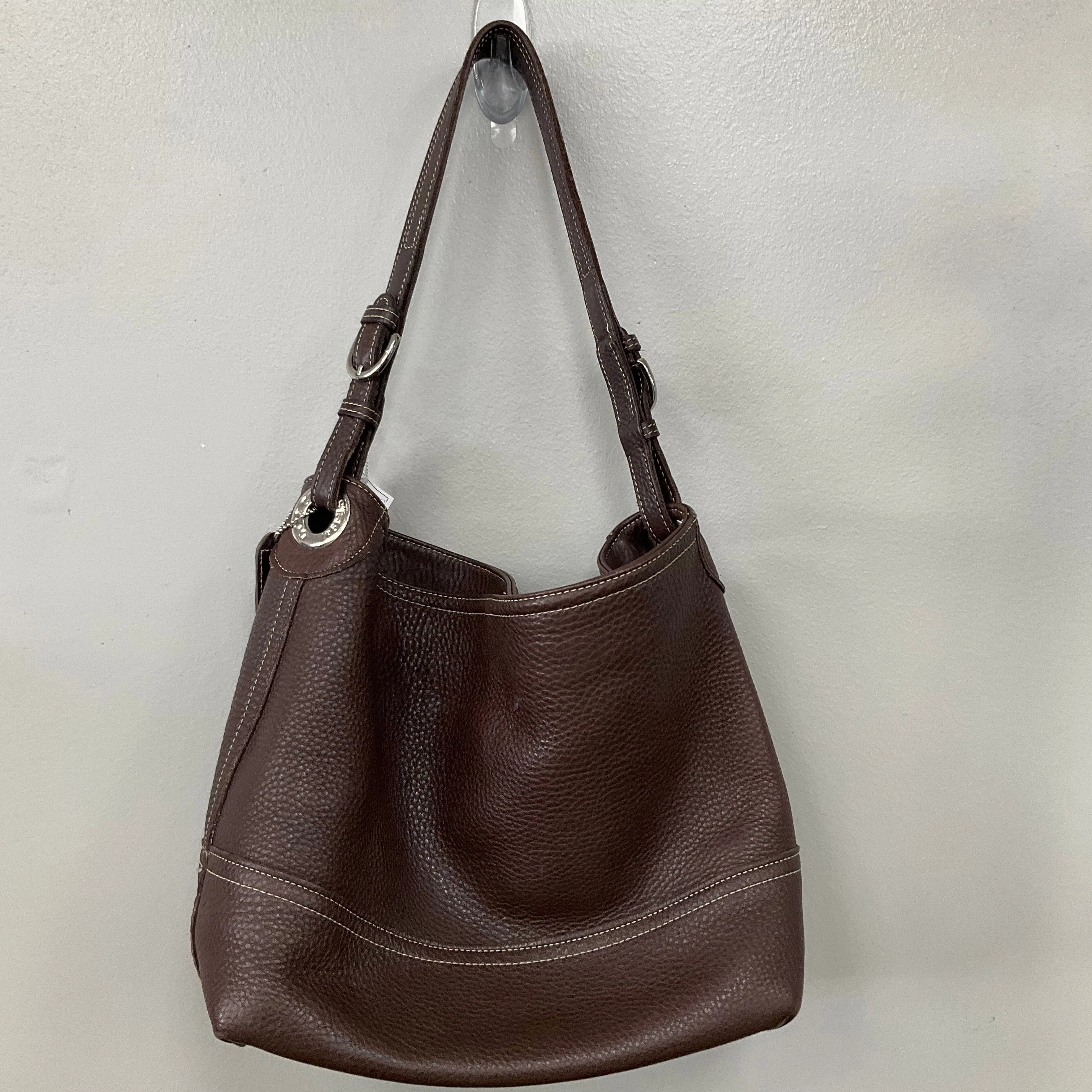 Handbag Designer By Coach In Brown, Size:Medium