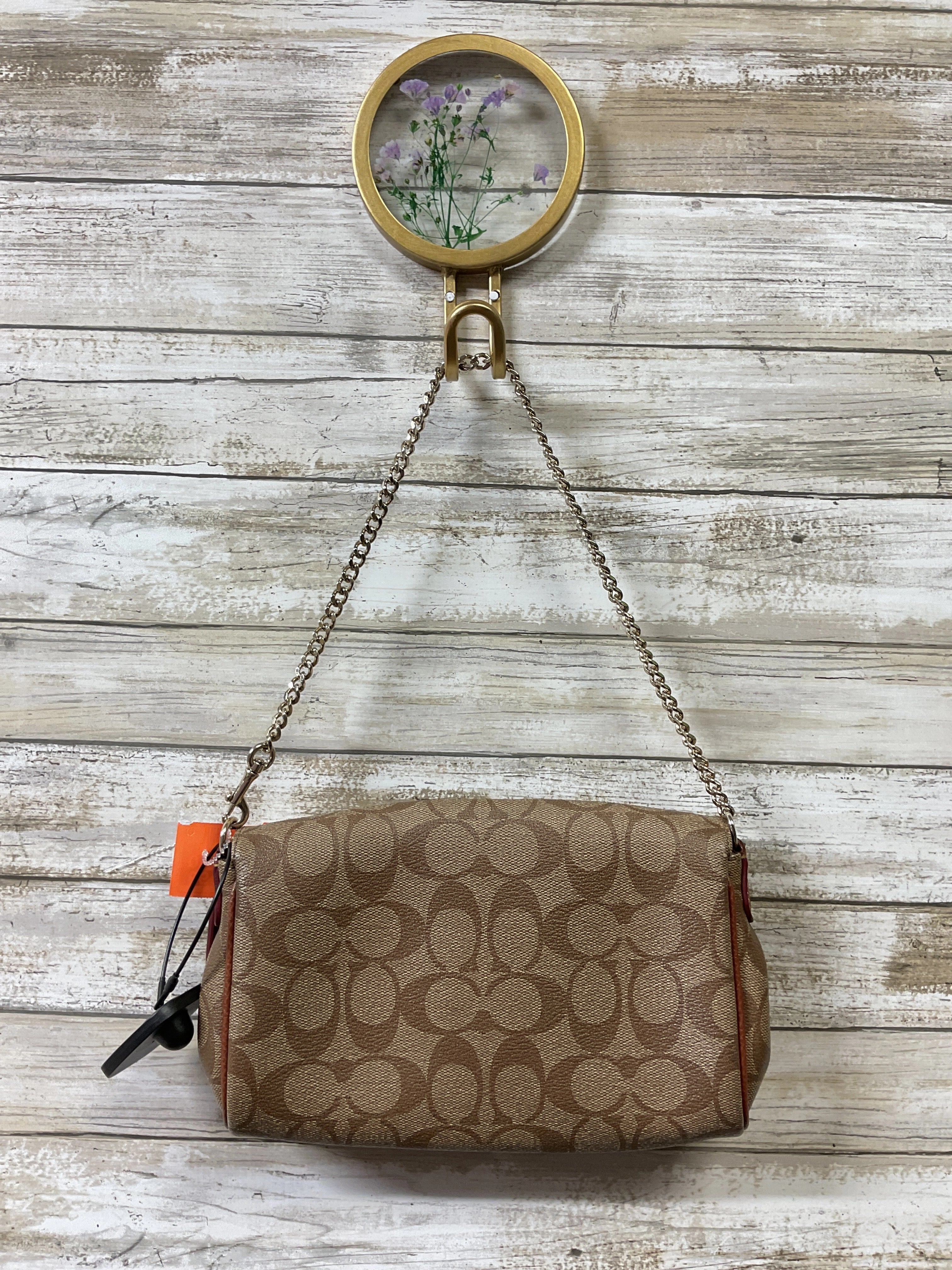 Handbag Designer By Coach In Brown, Size:Small