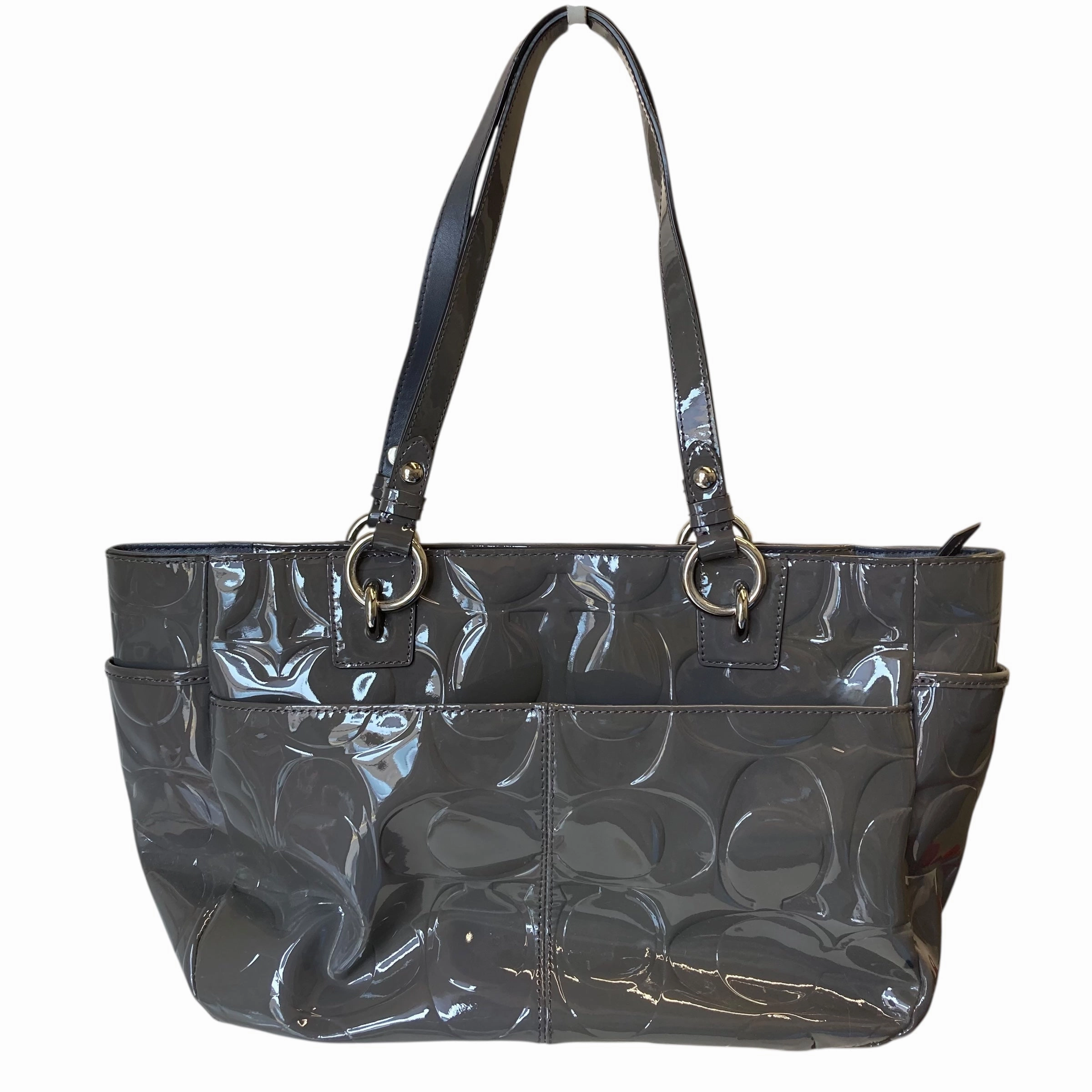 Handbag Designer By Coach In Grey, Size:Medium