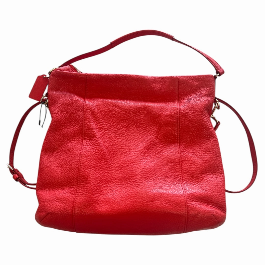 Handbag Designer By Coach In Orange, Size:Large