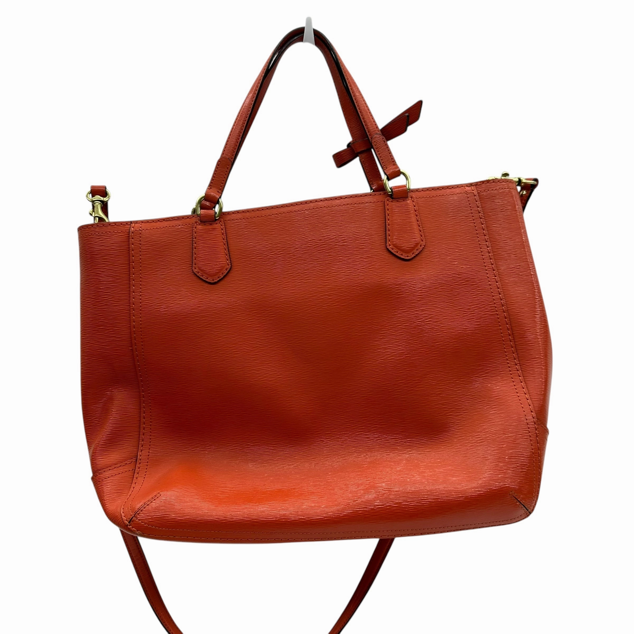 Handbag Designer By Coach In Orange, Size:Medium
