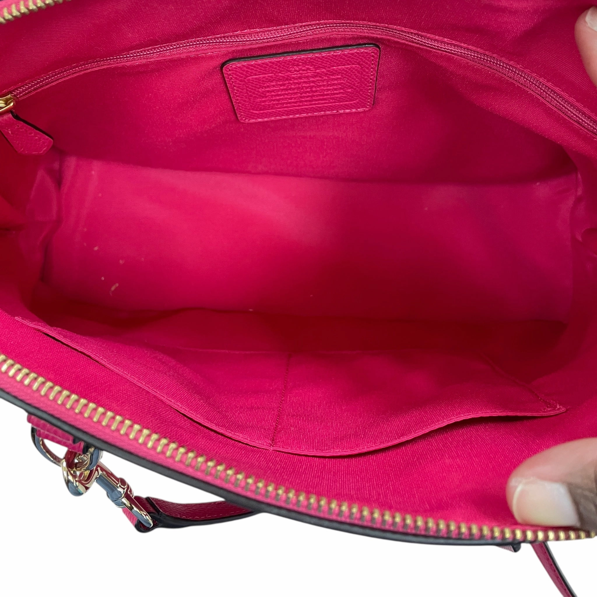 Handbag Designer By Coach In Pink, Size:Large