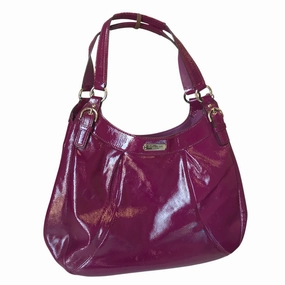 Handbag Designer By Coach In Purple, Size:Medium