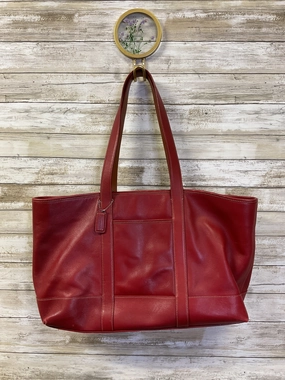 Handbag Designer By Coach In Red, Size:Large