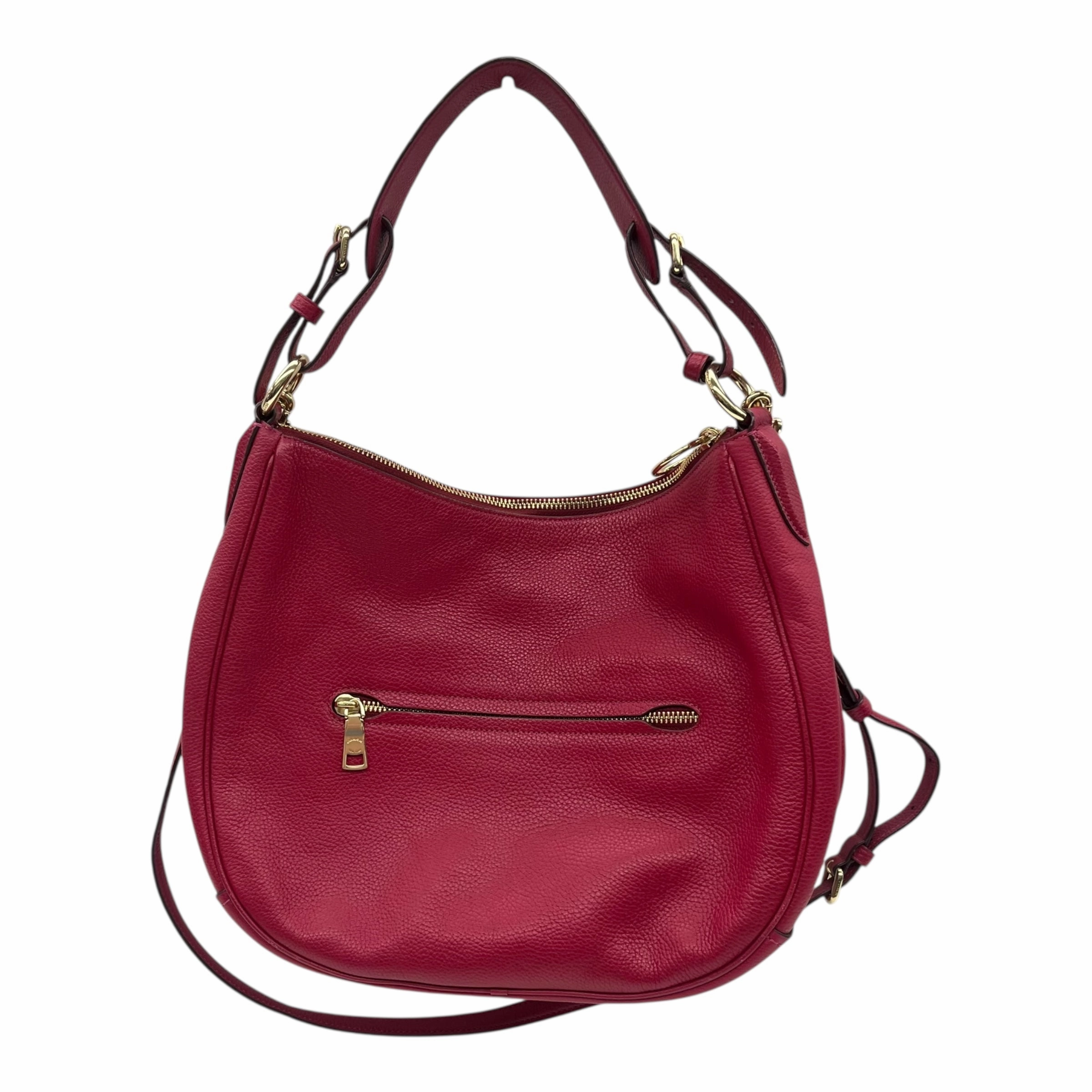 Handbag Designer By Coach In Red, Size:Medium