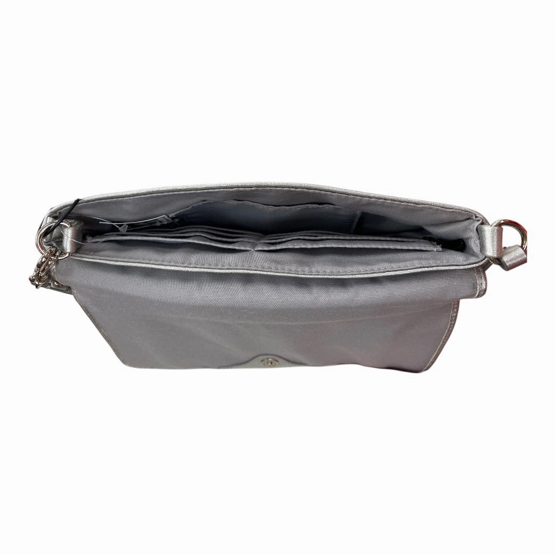 Handbag Designer By Coach In Silver, Size:Medium