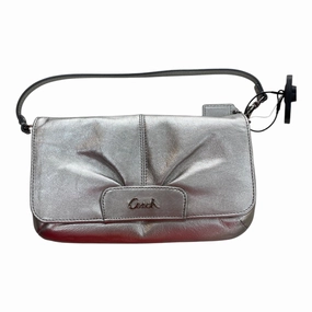Handbag Designer By Coach In Silver, Size:Medium